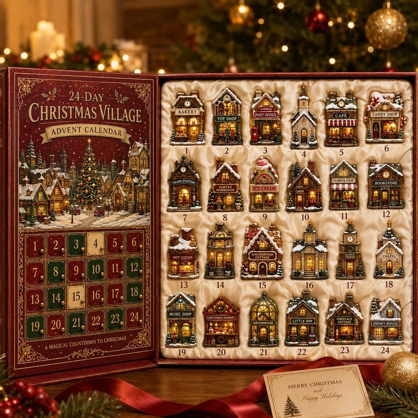 Christmas Advent Calendar Acrylic Blind Box Decoration Collectible Toy