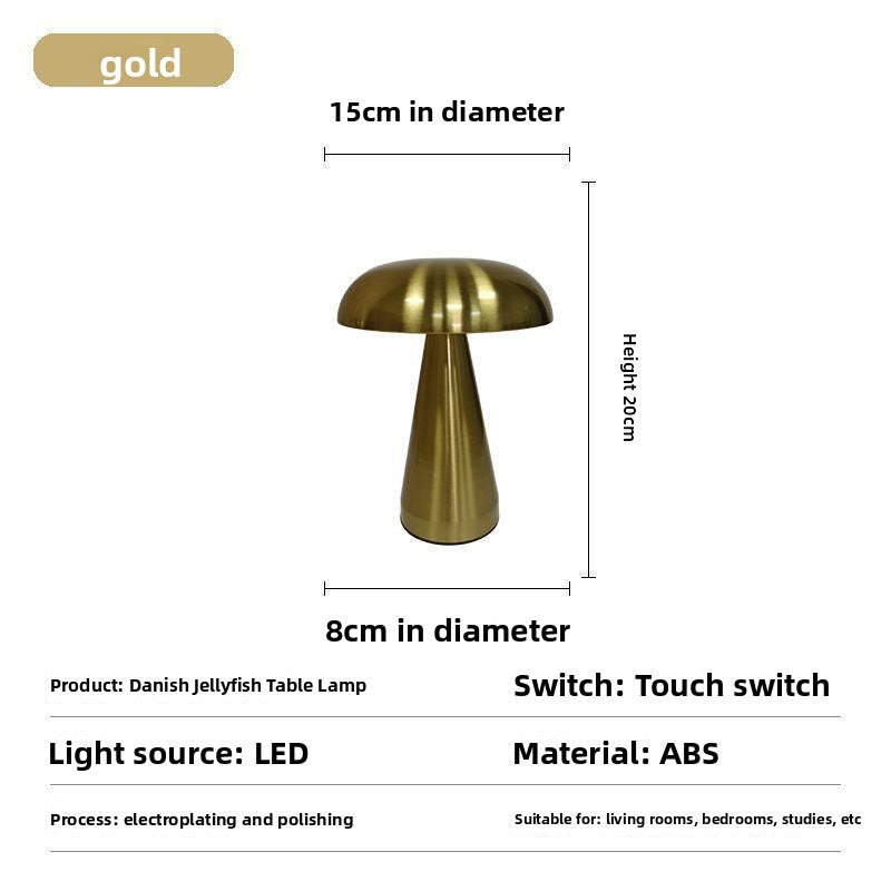 Designer Mushroom Table Lamp with Touch Dimming