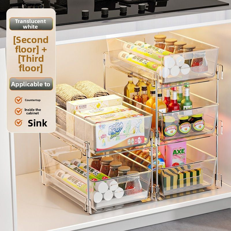 Pull-out Bathroom Storage Rack