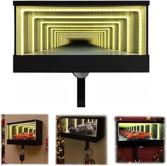 Infinity Mirror Sensor Key Holder with Light