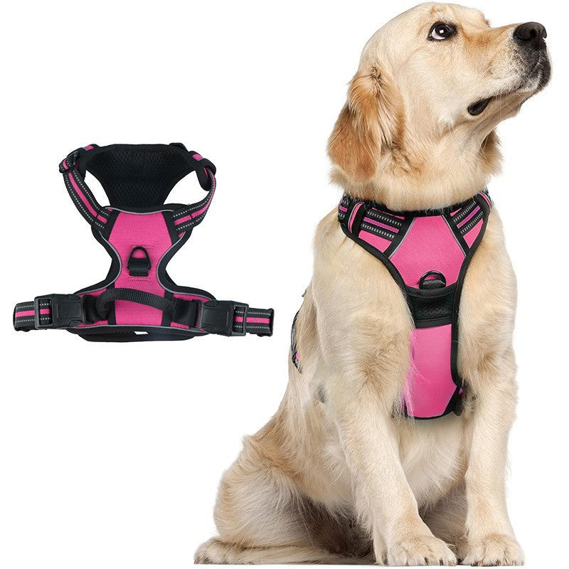 Reflective Vest-Style Pet Harness with Leash
