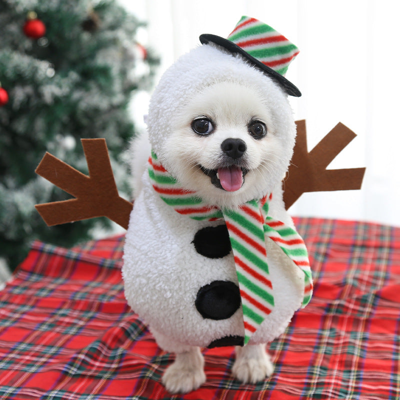 Funny Snowman Pet Costume