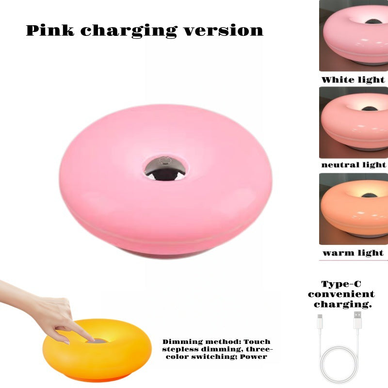 Modern Donut Shaped Touch Bedside Lamp