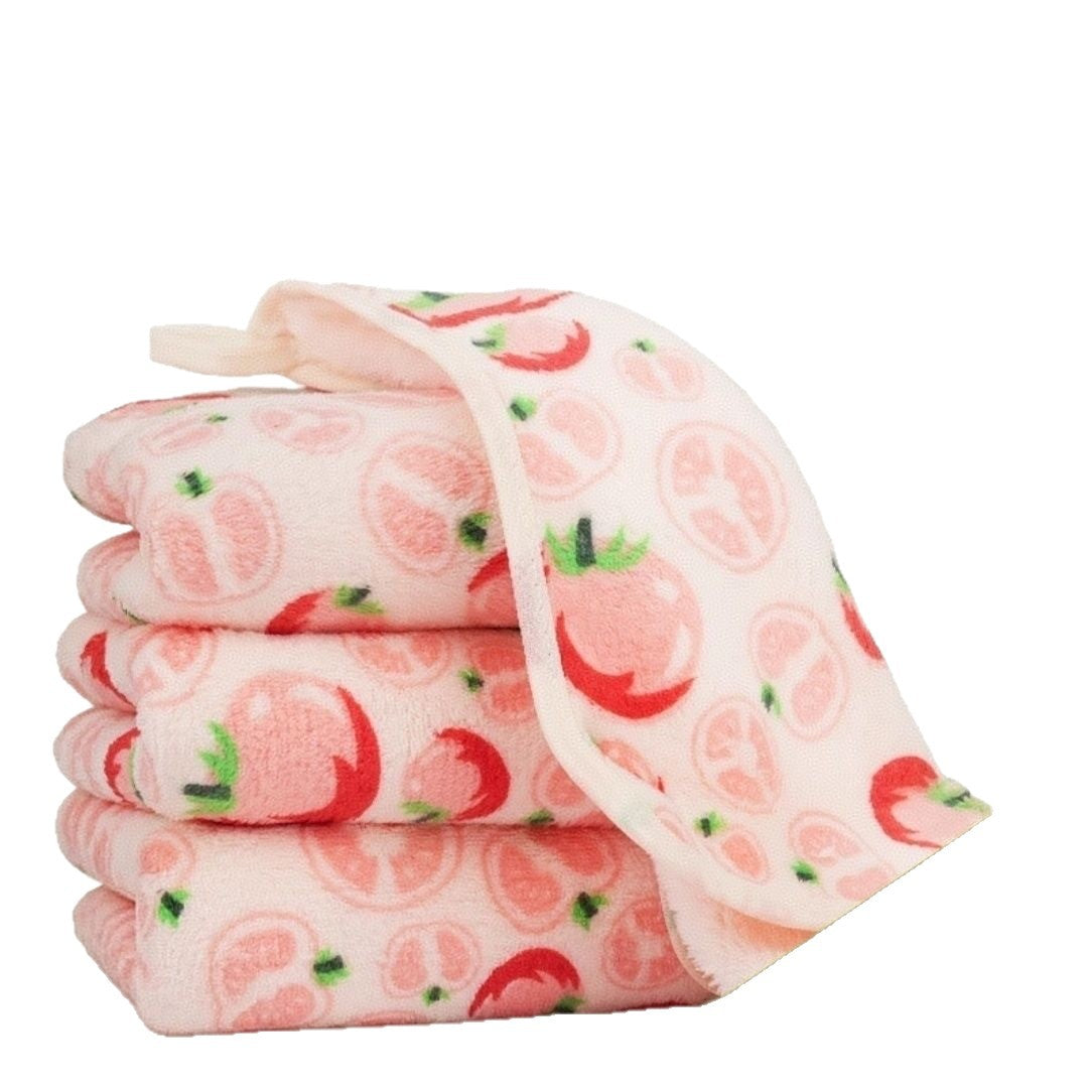Coral Fleece Kitchen Cleaning Towel