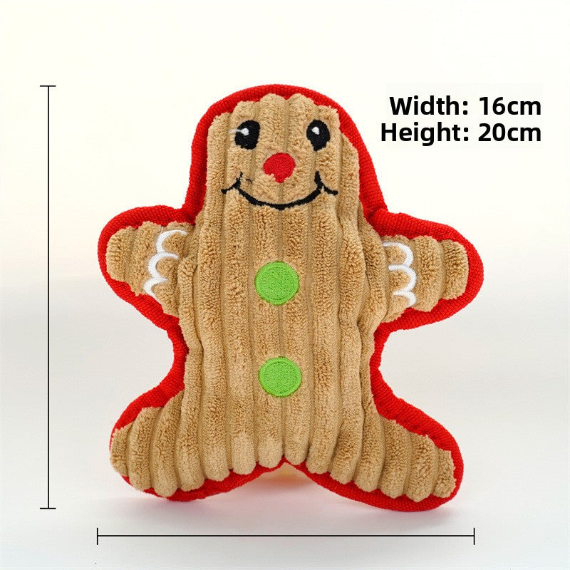 Christmas Plush Squeaky Dog Chew Toy