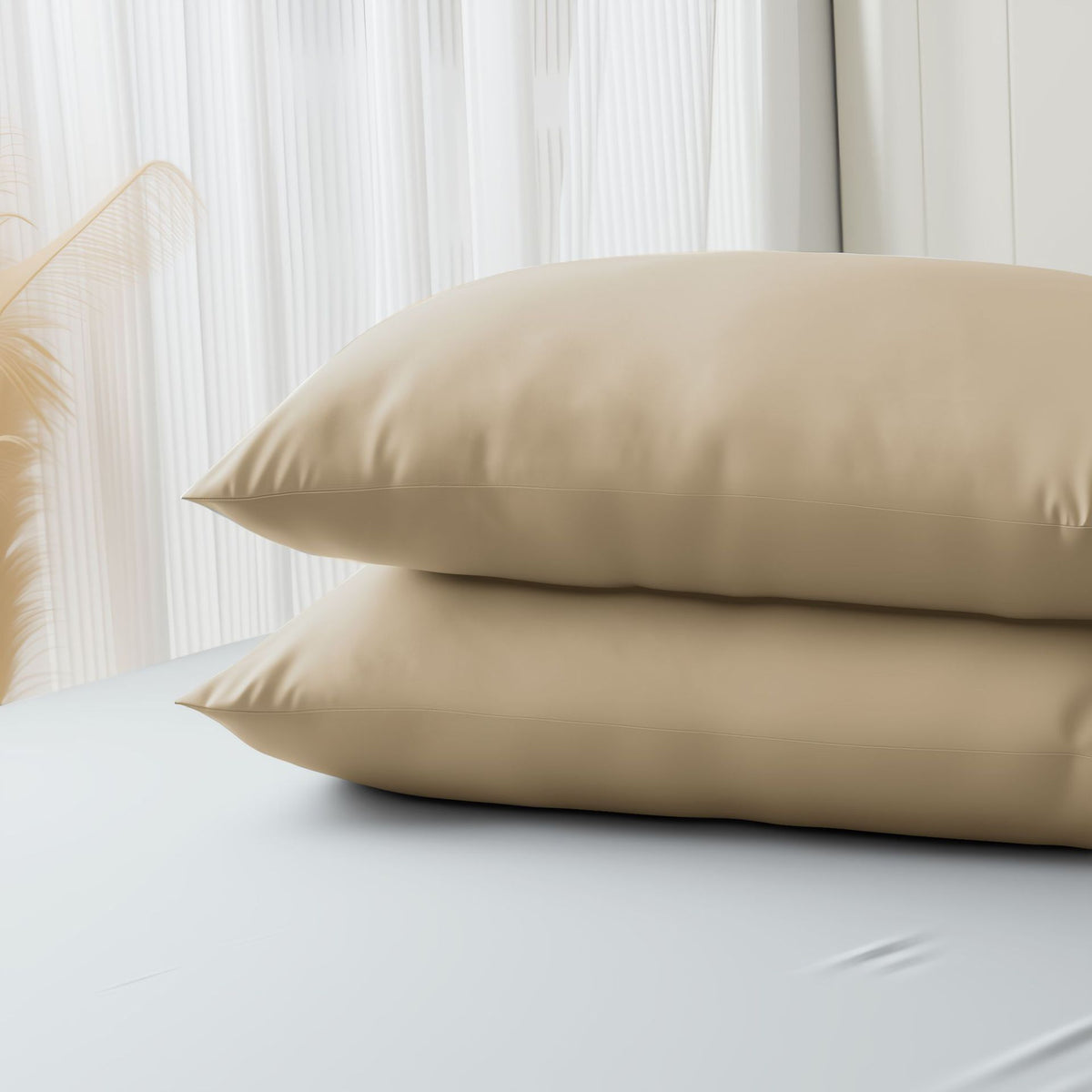 Bamboo fiber pillowcase cold solid color pillowcase