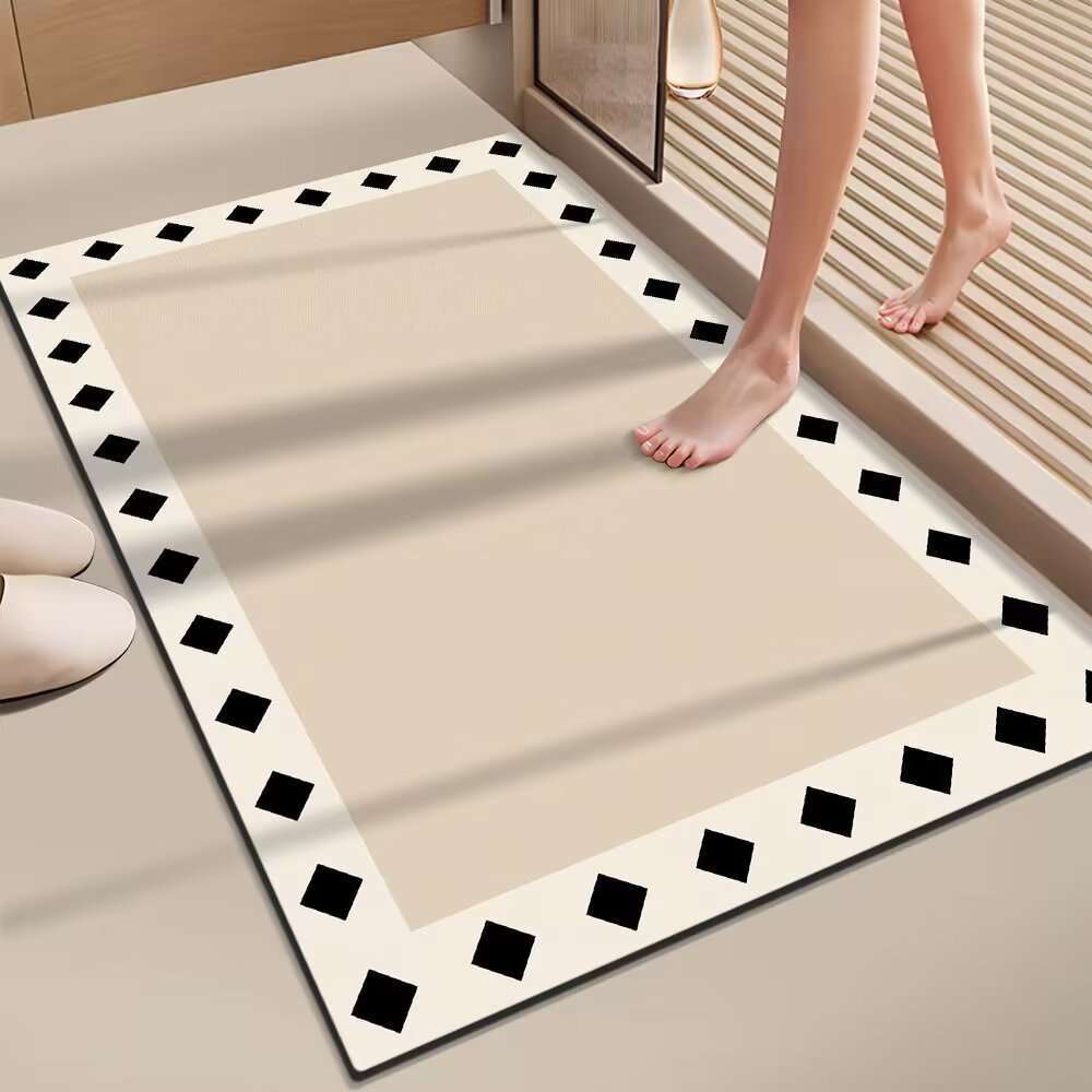 Minimalist Diatomaceous Earth Bath Mat