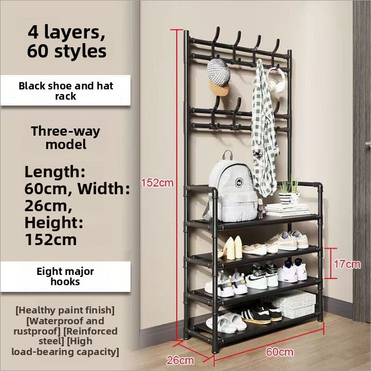 Multi-Layer Space-Saving Metal Shoe Rack Storage Organizer Shelf