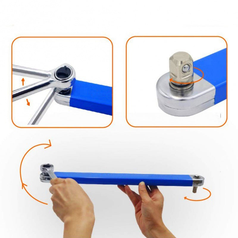 Adjustable Dual-head Ratchet Extension Wrench