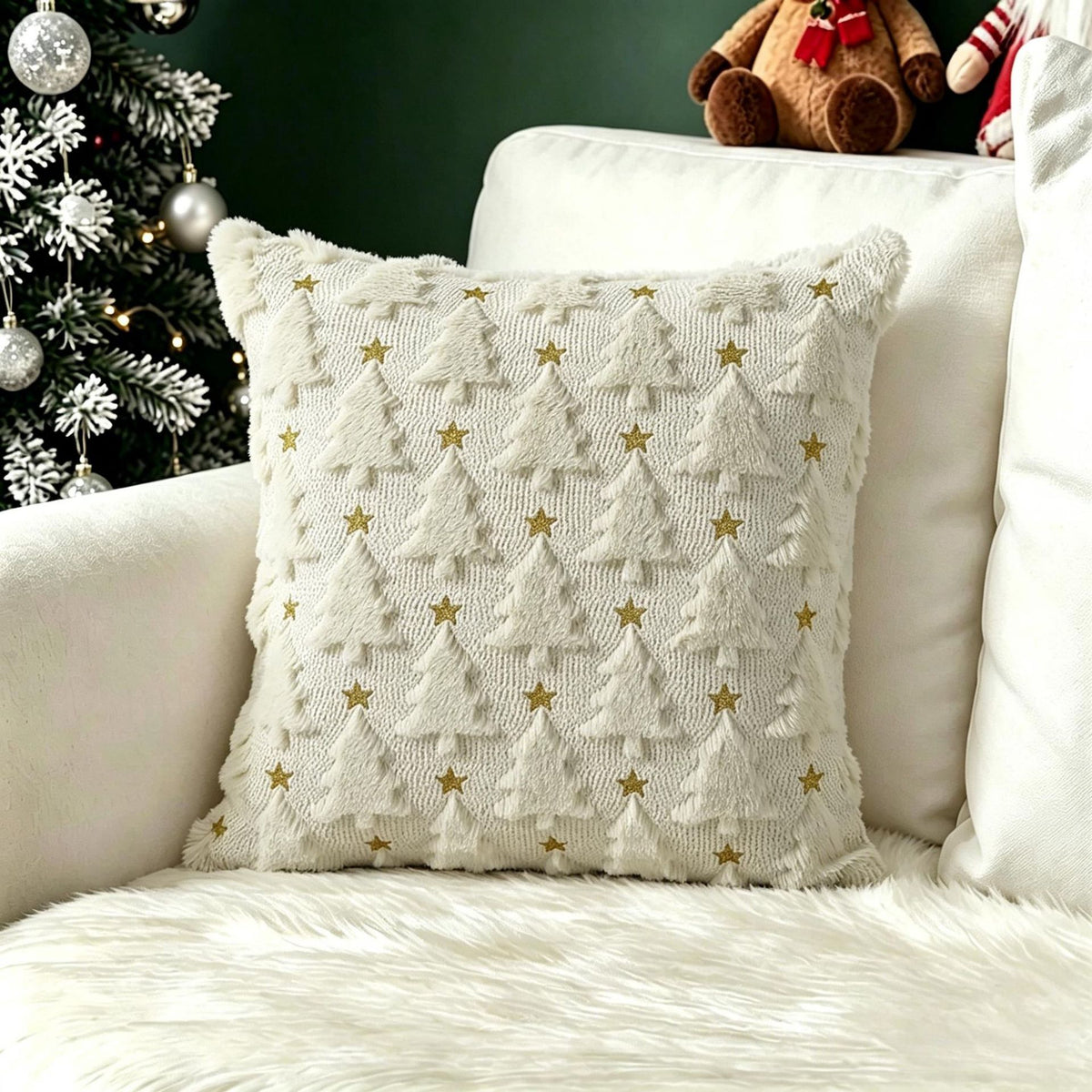 Christmas Retro Cushion Cover