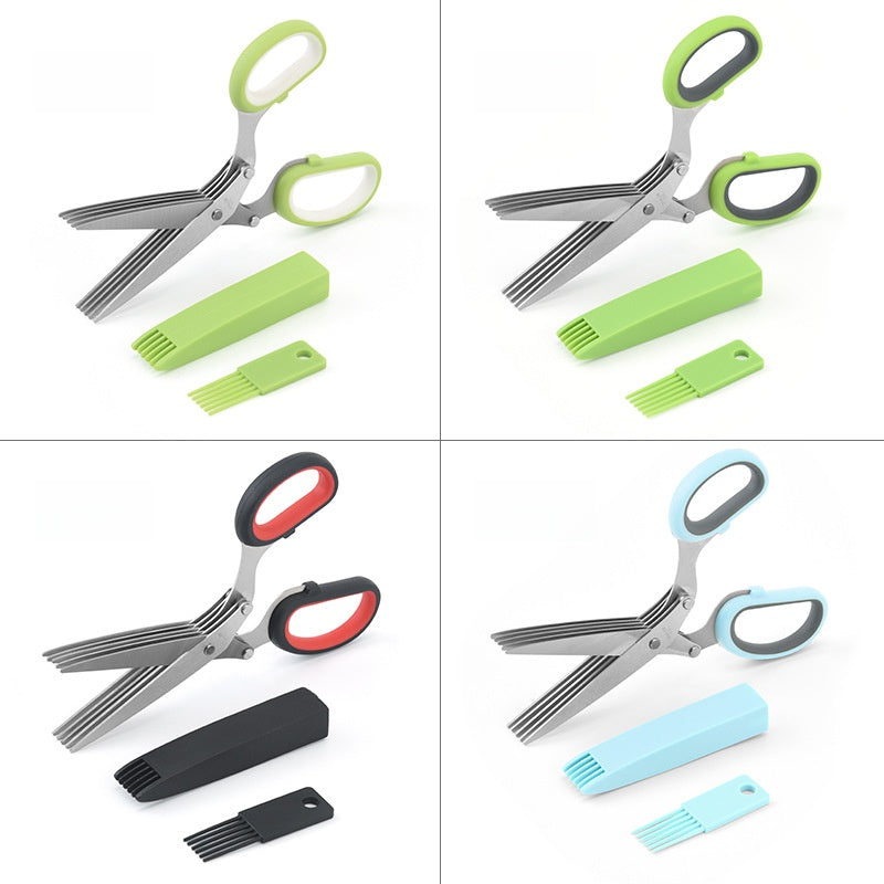 Multi-Layer Stainless Steel Herb Scissors