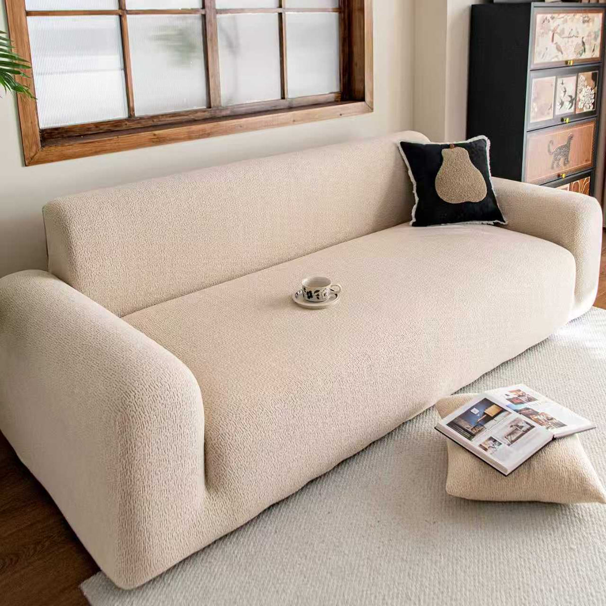 Anti-Cat Scratch Thickened Sofa Protector Cover