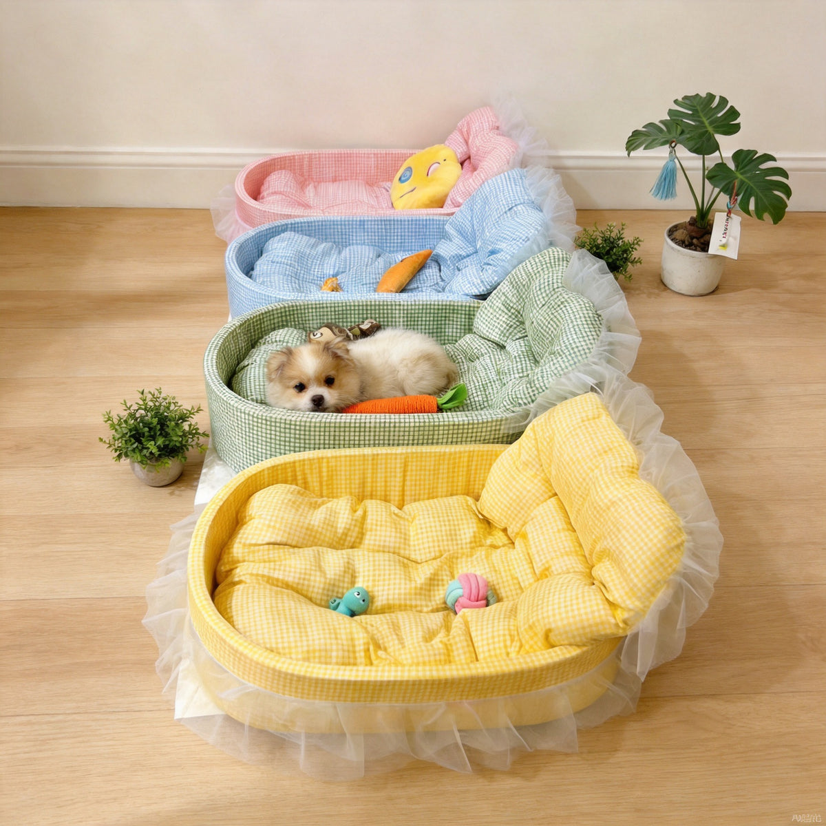 Plush Deep Sleep Cat Kennel
