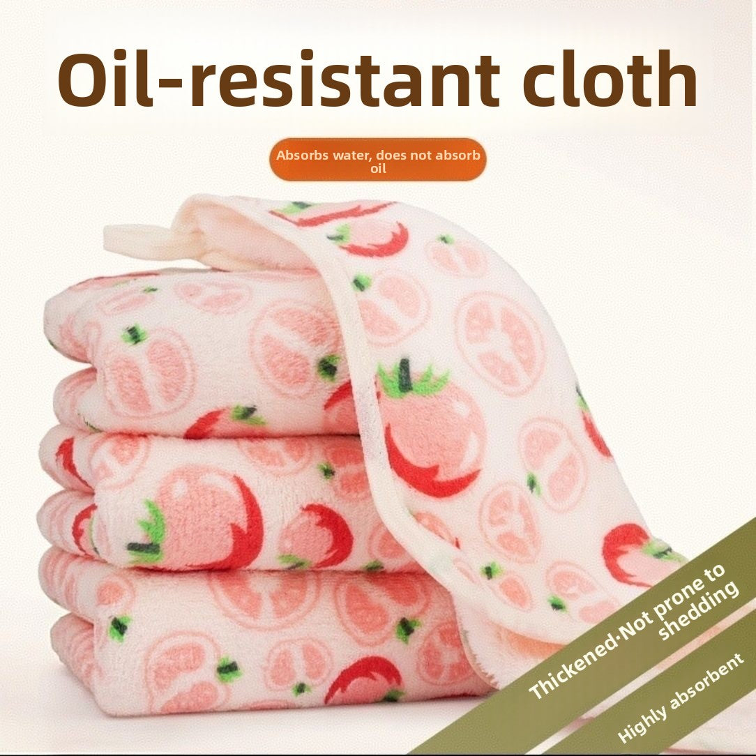 Coral Fleece Kitchen Cleaning Towel