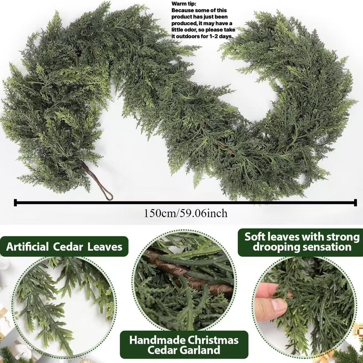 Dense Christmas Vine Garland