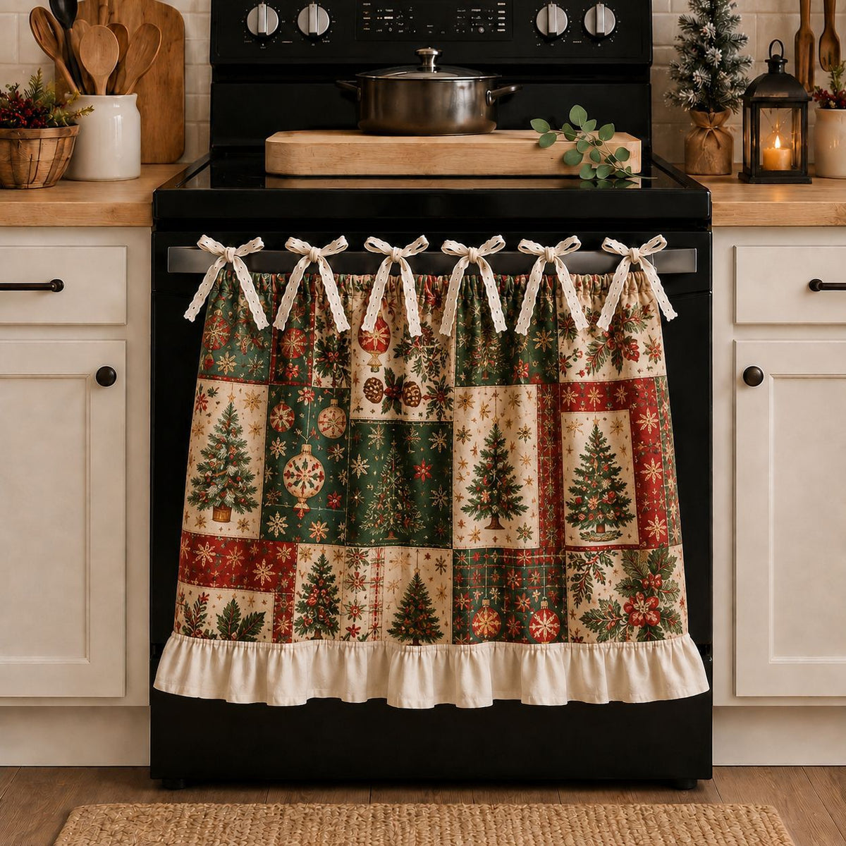Kitchen Skirt Curtain for Oven and Appliances