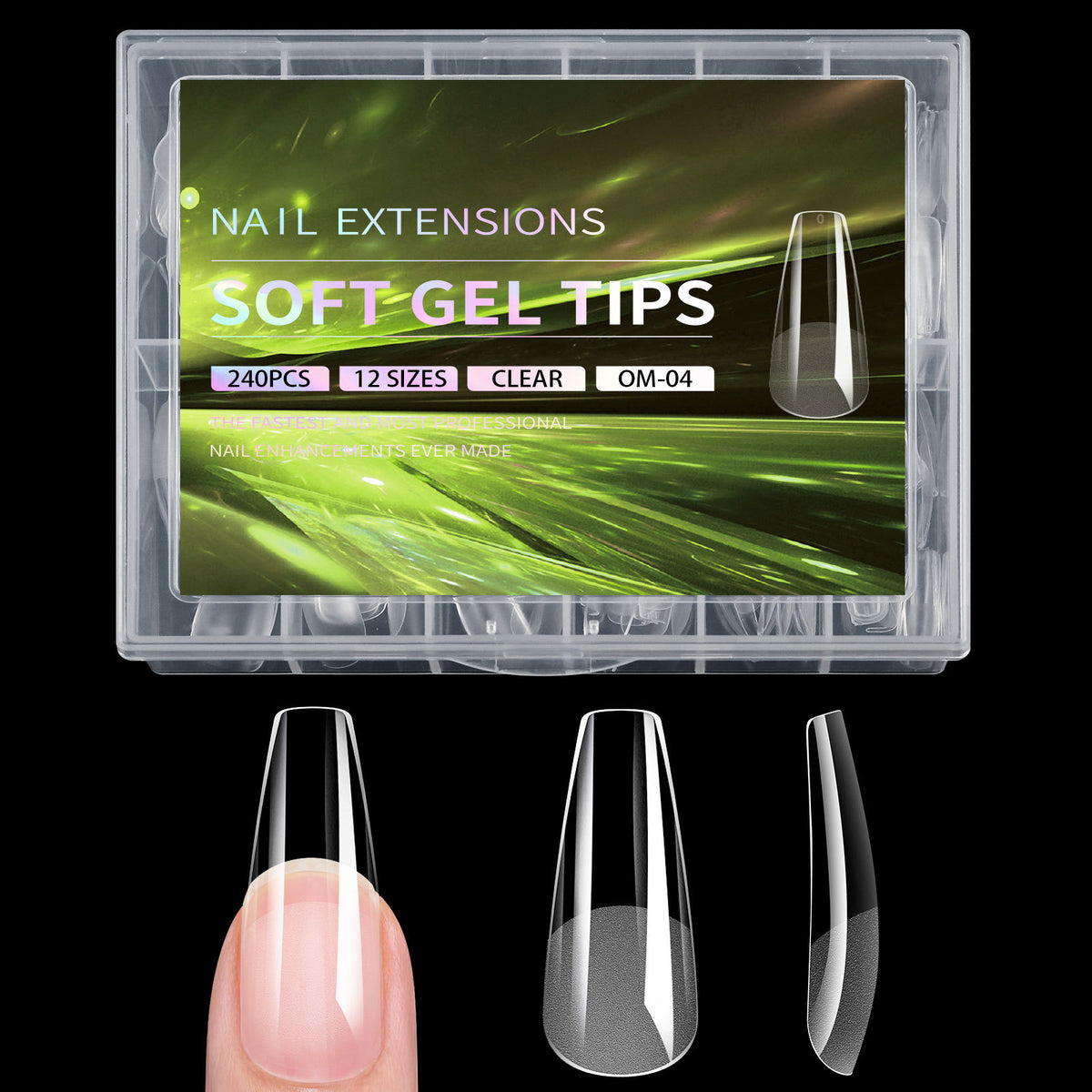 Semi-Frosted Artificial Nail Tips