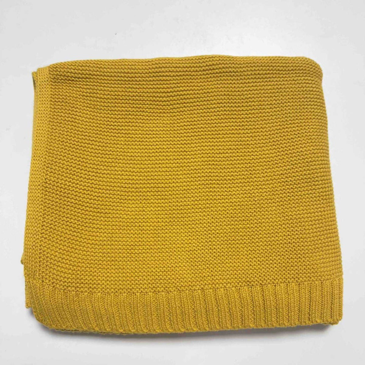Pure Cotton Knitted Baby Stroller and Nap Blanket, Soft Sofa Throw