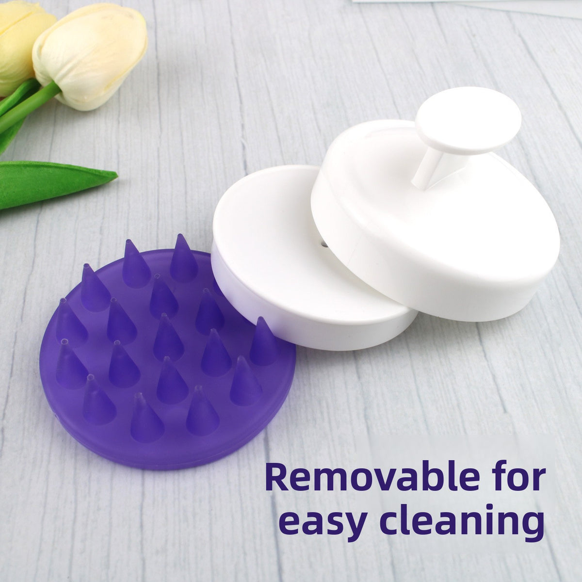 Silicone Shampoo Scalp Massager Comb