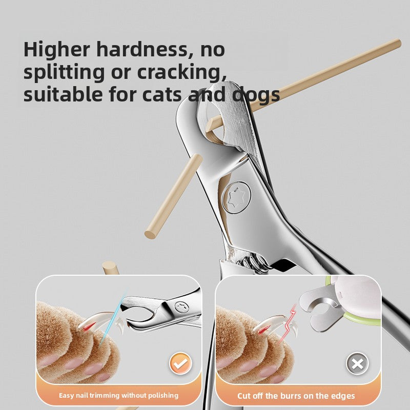 Anti-Bleeding Pet Nail Clipper for Cats and Dogs