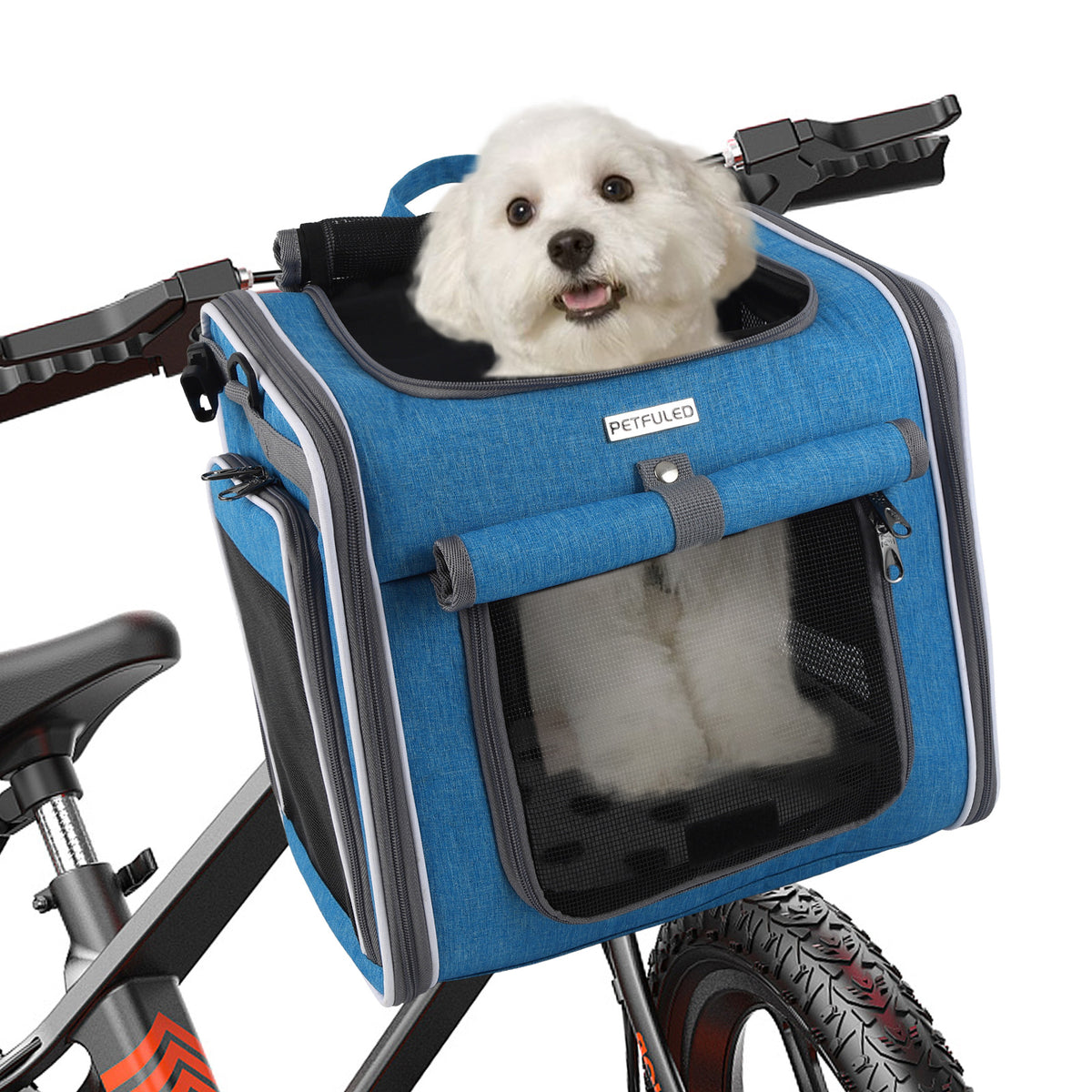 Foldable Pet Bicycle Basket Carrier