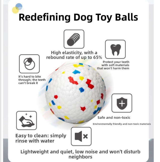 Durable ETPU Bouncy Dog Cat Teething Ball