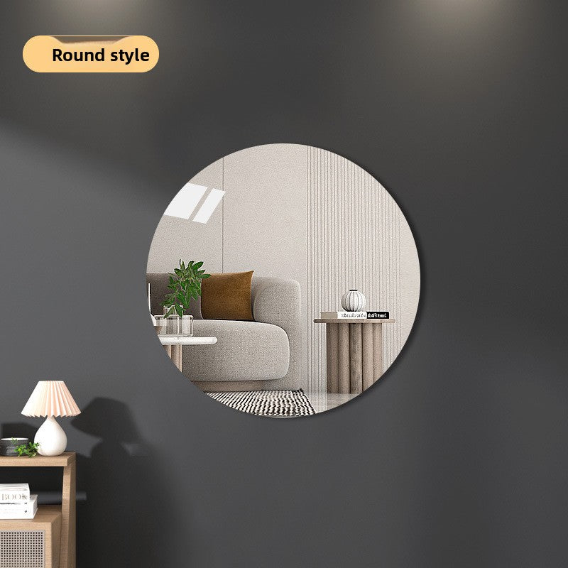Self-Adhesive Acrylic Mirror Wall Sticker with Decorative Patterns