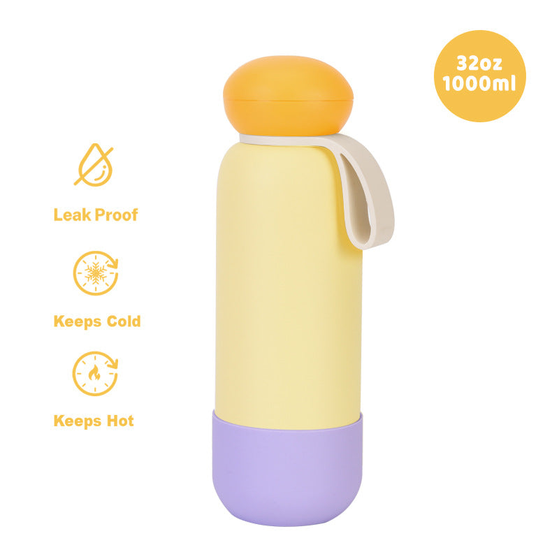 Large-capacity sports water bottle