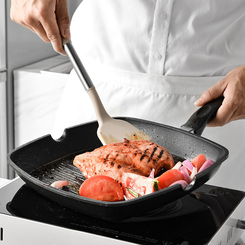 Stainless Steel Handle Silicone Cooking Tool Set