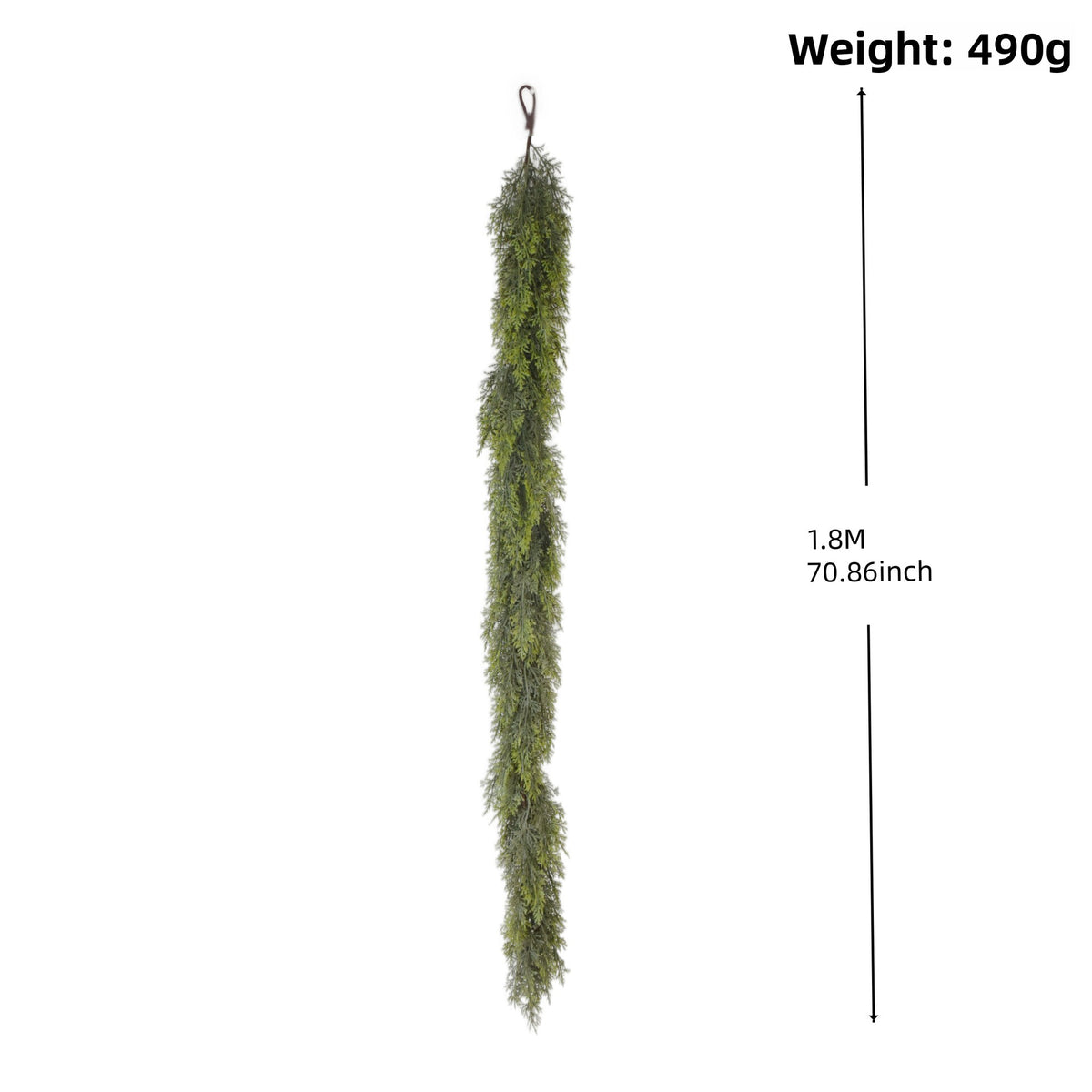 Simulation pine and cypress Christmas rattan soft rubber decorations Christmas Cedar Rattan