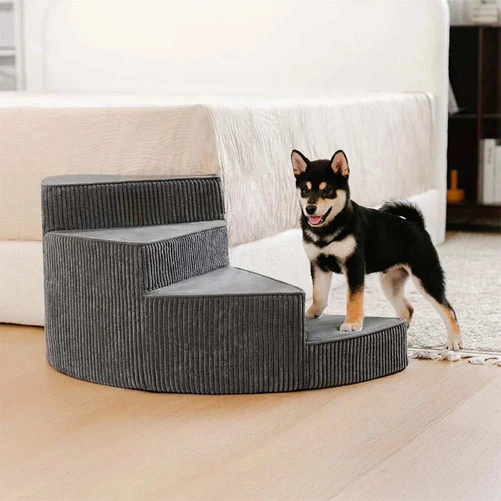 Rotatable Pet Stairs with Removable Washable Cover