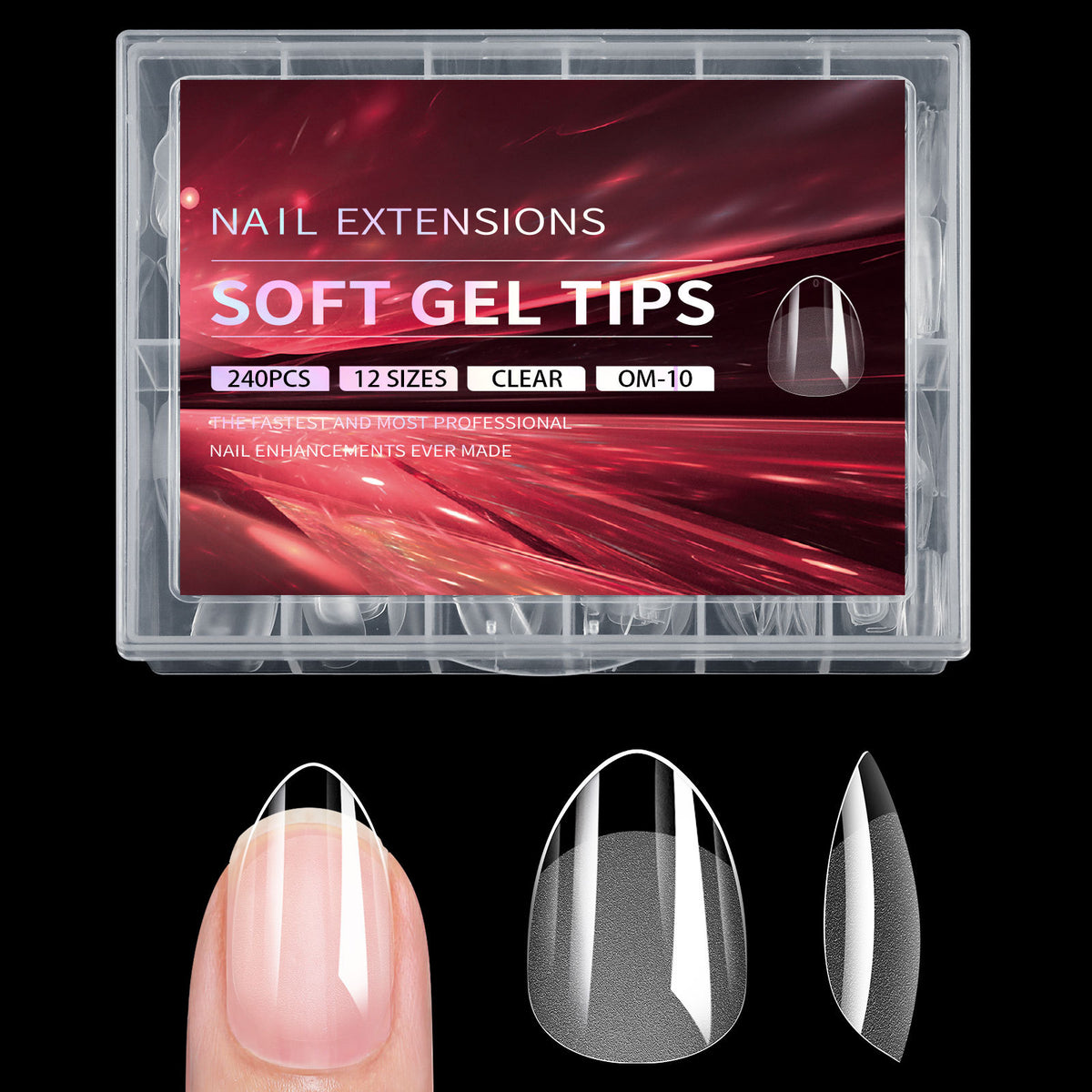 Semi-Frosted Artificial Nail Tips