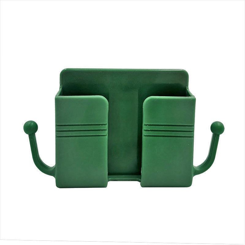 Wall-mounted adhesive no-drill phone holder