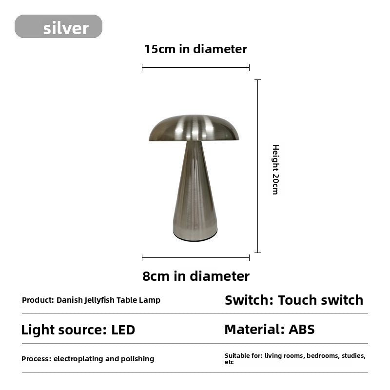 Designer Mushroom Table Lamp with Touch Dimming