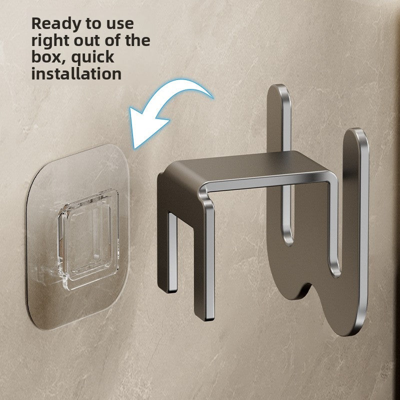 Bathroom Slipper Rack Wall-Mounted No-Drill Storage Shelf