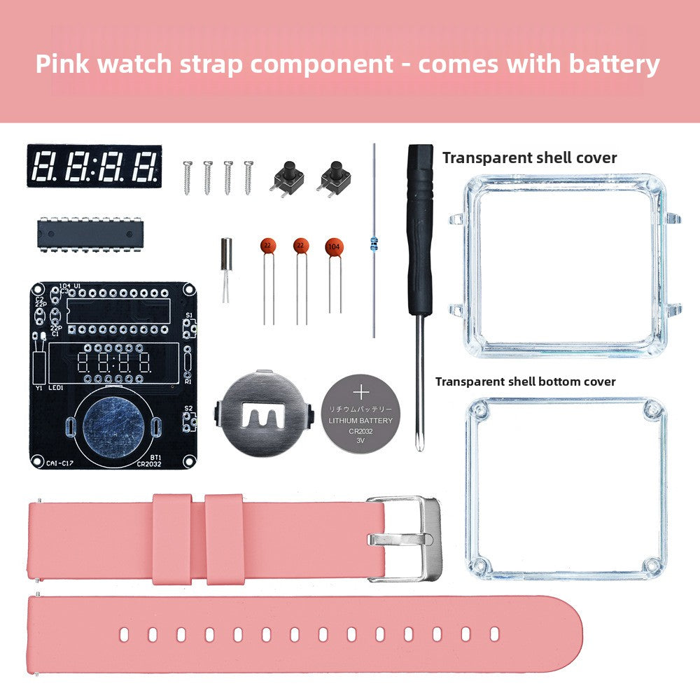 DIY LED Digital Watch Assembly Kit