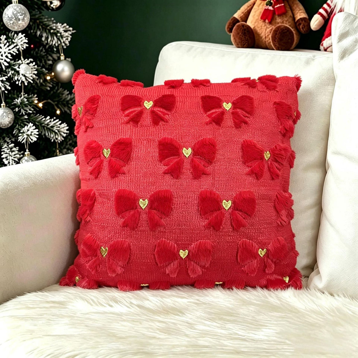 Christmas Themed Decorative Pillow Cover
