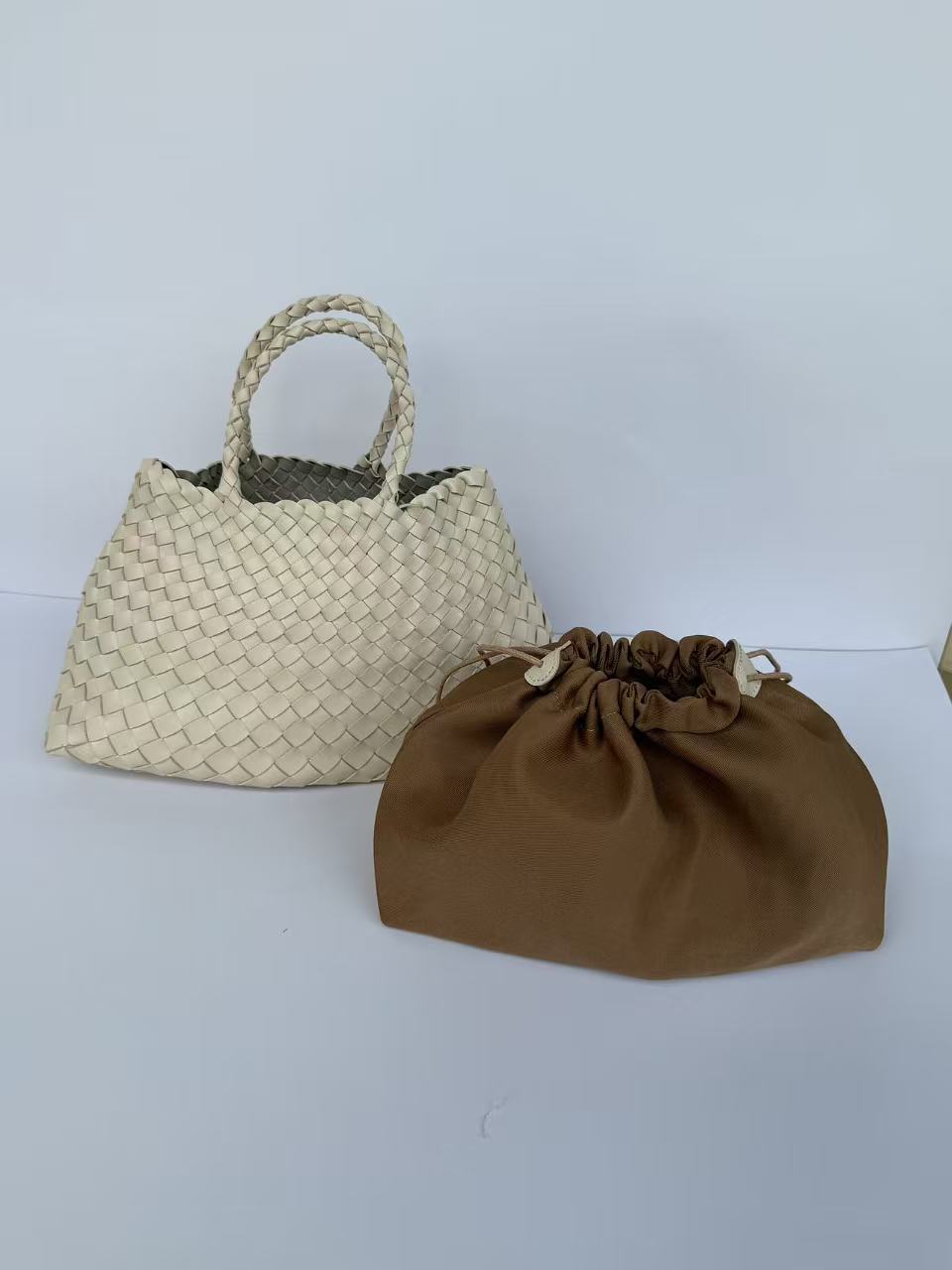 Woven Basket Handbag