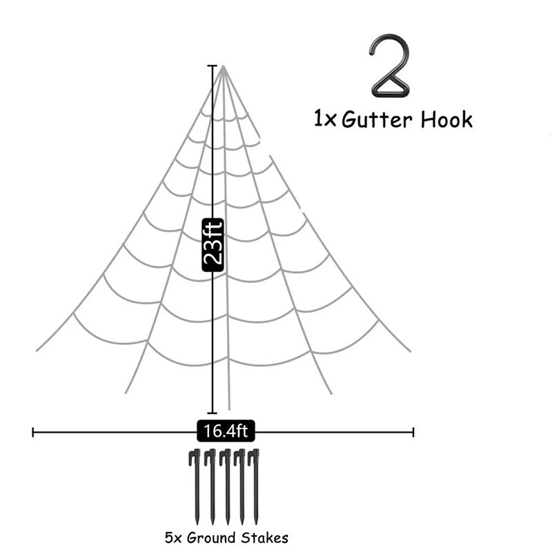 Halloween Decoration Round Spider Web