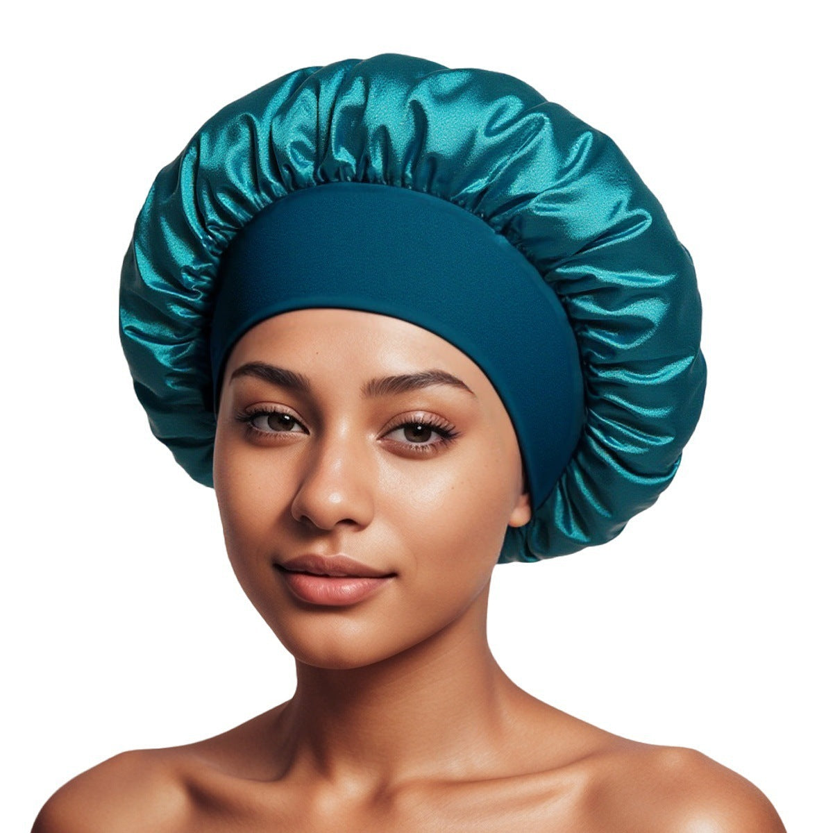 Satin Wide Brim Shower and Sleep Cap