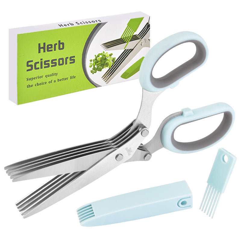 Multi-Layer Stainless Steel Herb Scissors