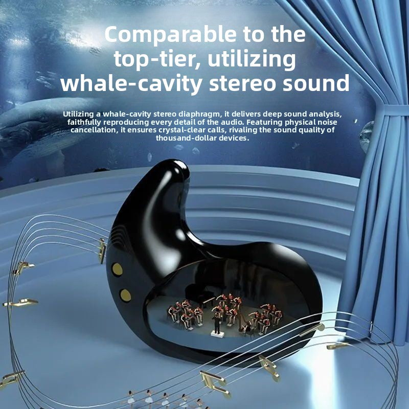 Wireless Bone Conduction Bluetooth Earphones with Digital Display