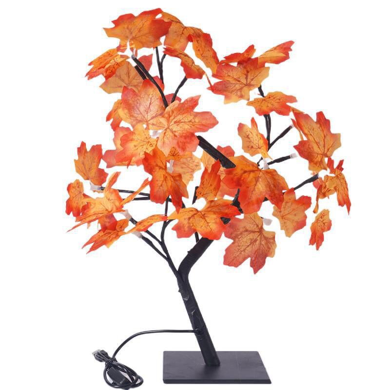 Maple Leaf LED String Lights with USB Power