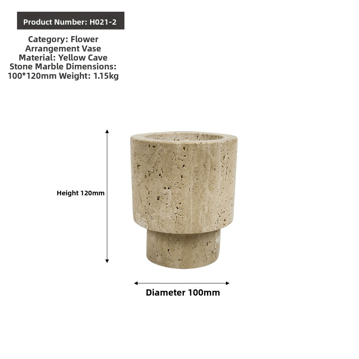 Modern Minimalist Stone Flower Vase