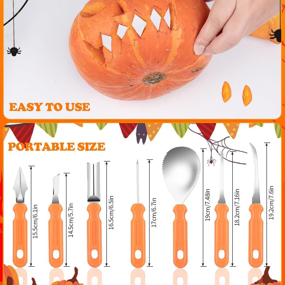 Halloween Pumpkin Carving Tool Set
