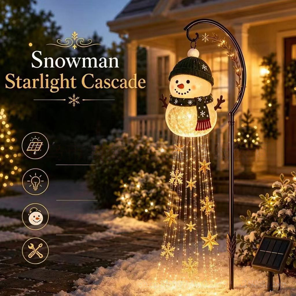 Snowman Magic Fountain Garden Light