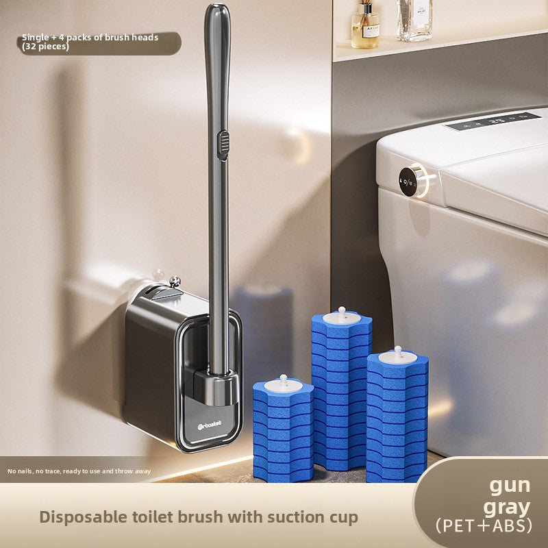 Suction Cup Disposable Toilet Brush Toilet Household