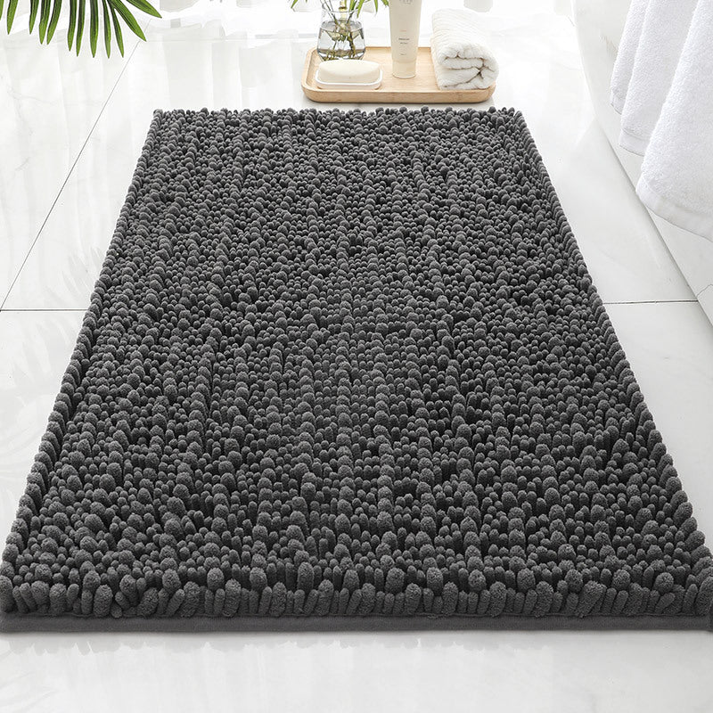Thick Absorbent Chenille Bath Mat Non Slip Long Pile Home Floor Rug Machine Washable