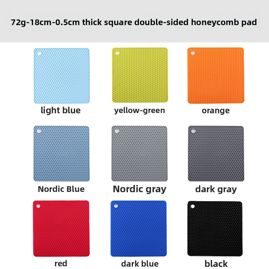 Silicone honeycomb tablecloth for heat insulation - dish and bowl cover - dining table mat