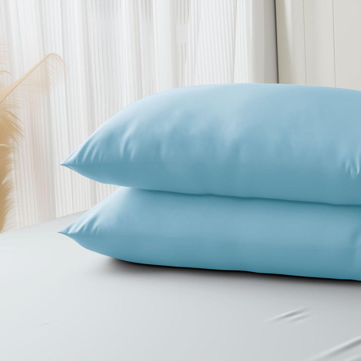 Bamboo fiber pillowcase cold solid color pillowcase